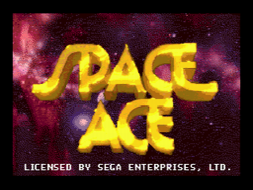 Space Ace title screen for Sega CD